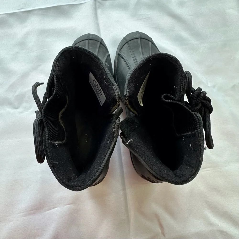 Sperry Top-Sider Saltwater Wedge Tide black‎ rain boots women’s 8